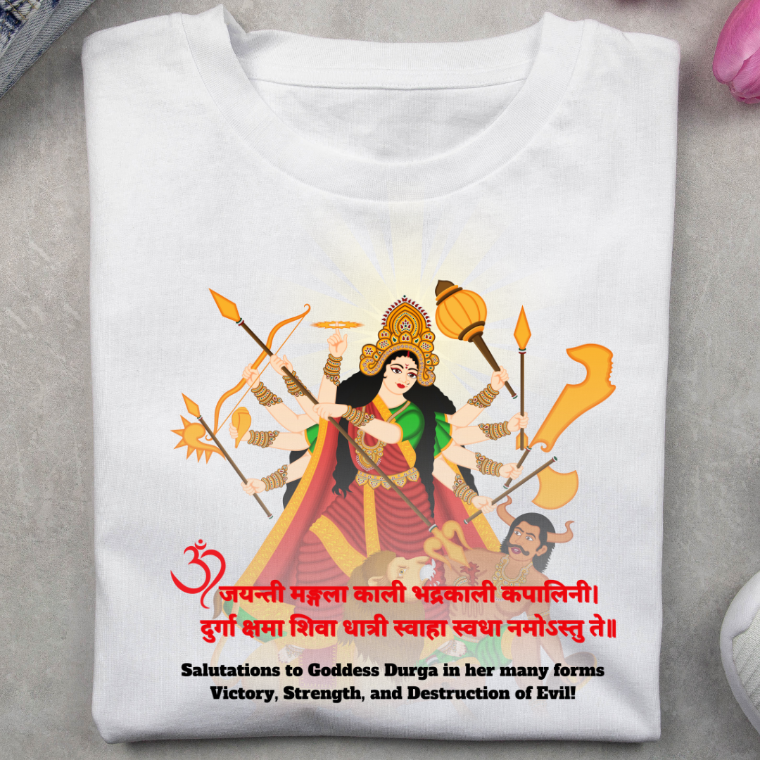 Om Jayanti Mangla Kaali White