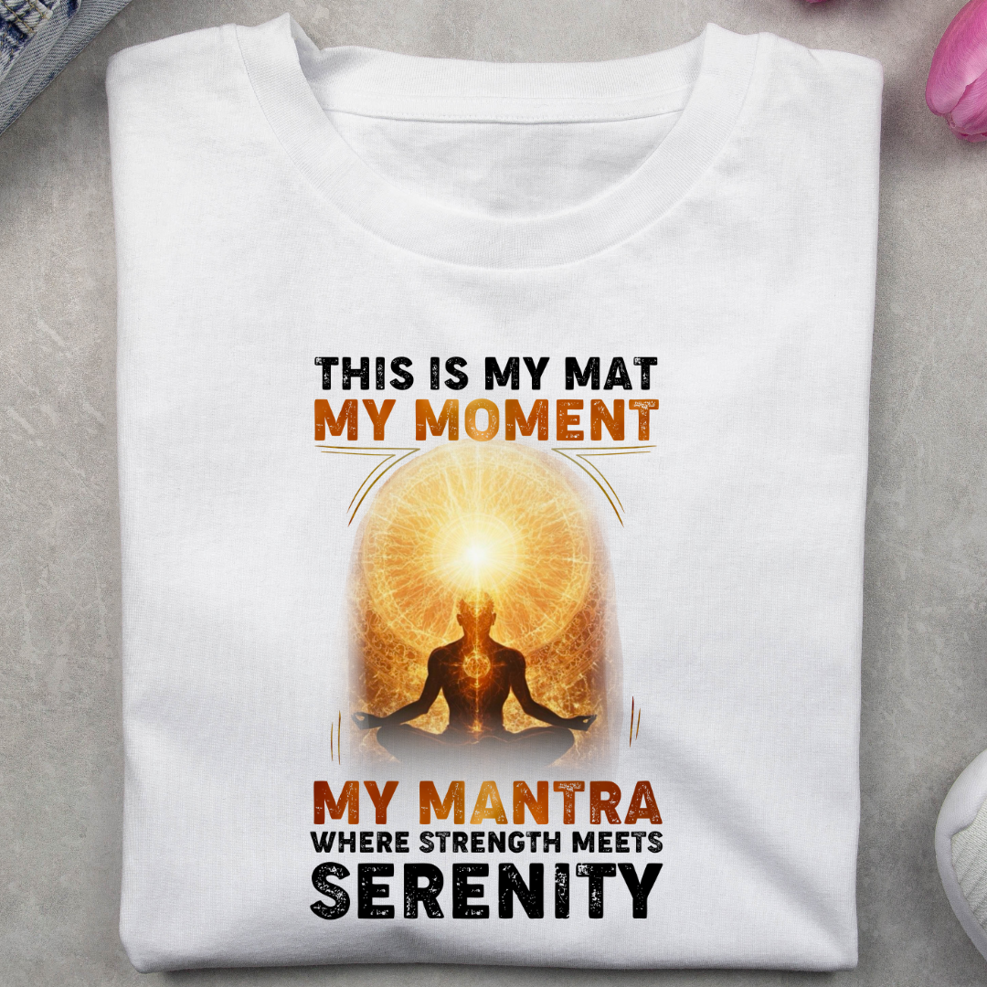 My Mat My Moment White Unisex T-Shirt