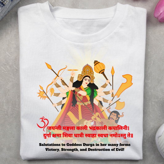 Om Jayanti Mangla Kaali White