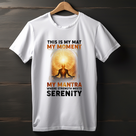 My Mat My Moment White Unisex T-Shirt
